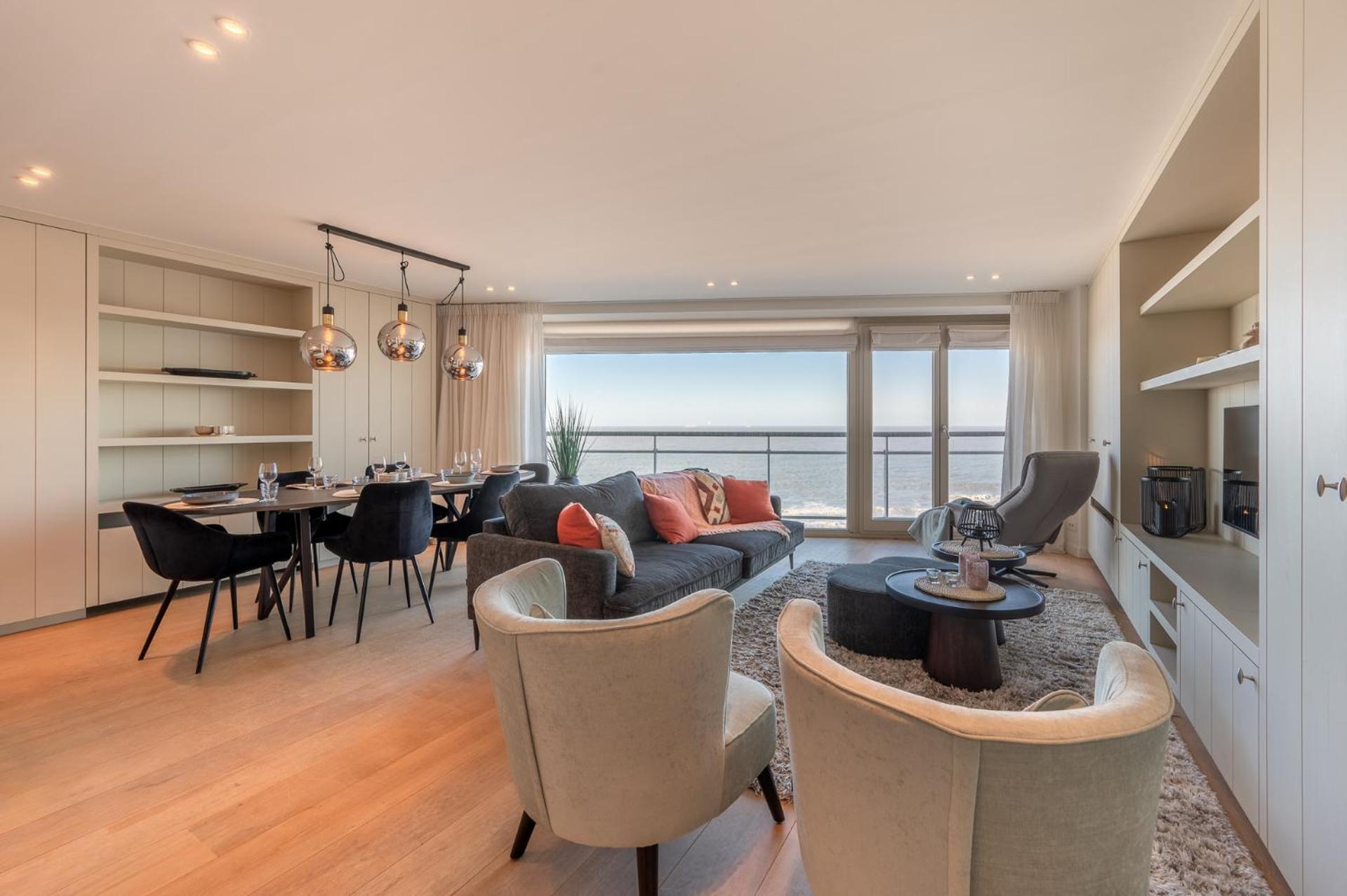 7E Verdiep Appartement Op De Zeedijk In Knokke Voor Max 6 Personen Eksteriør billede