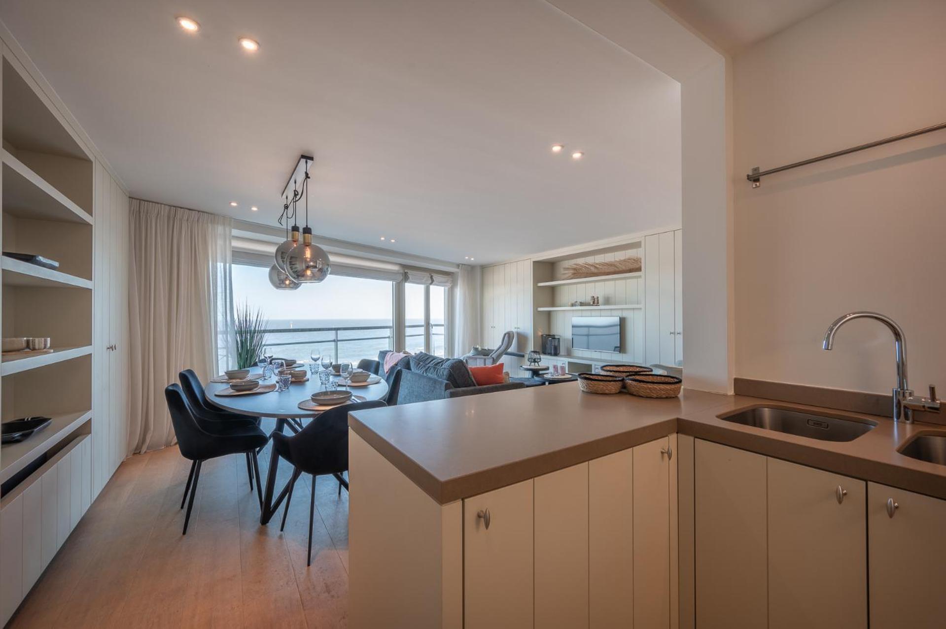 7E Verdiep Appartement Op De Zeedijk In Knokke Voor Max 6 Personen Eksteriør billede