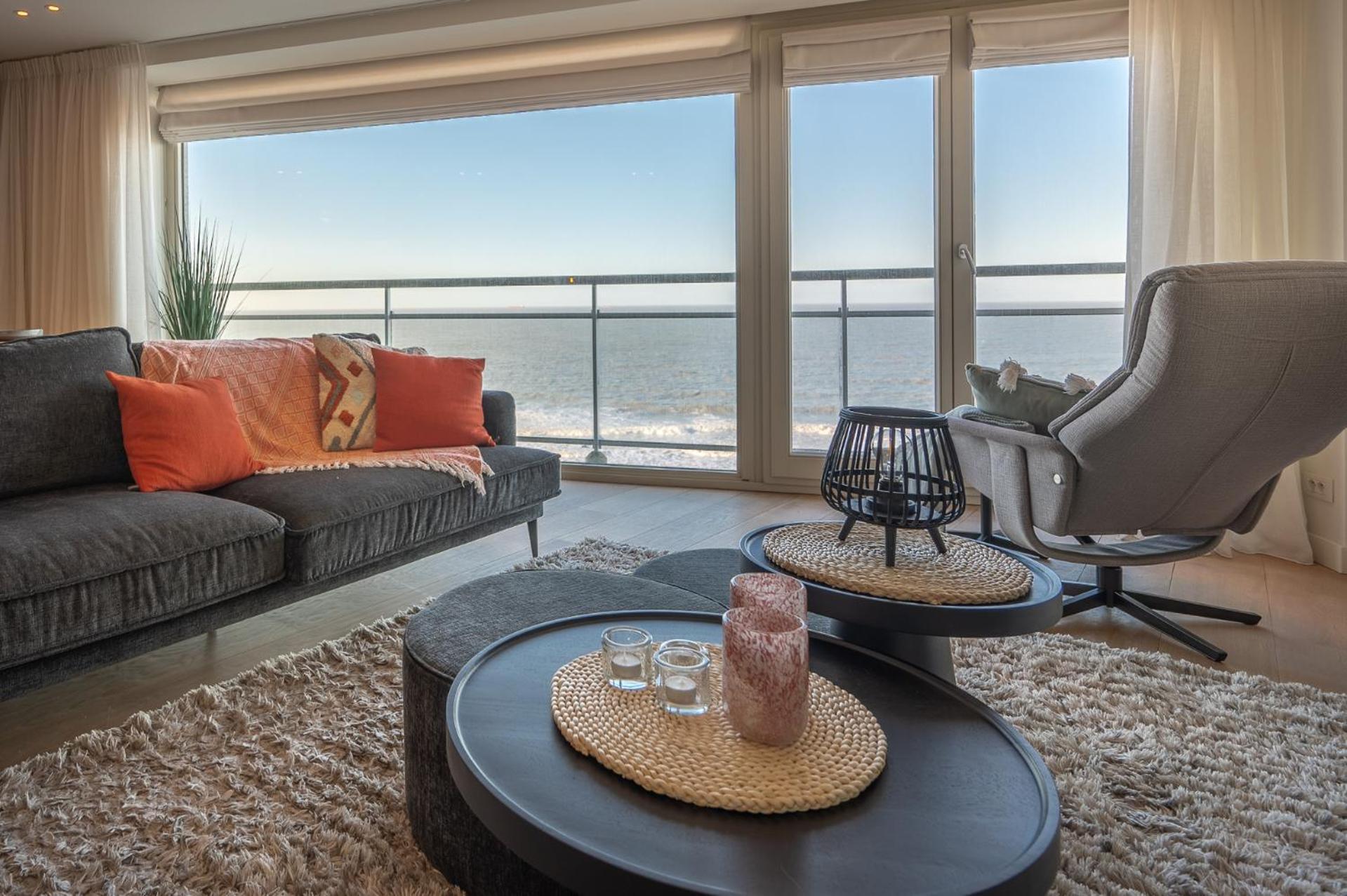 7E Verdiep Appartement Op De Zeedijk In Knokke Voor Max 6 Personen Eksteriør billede
